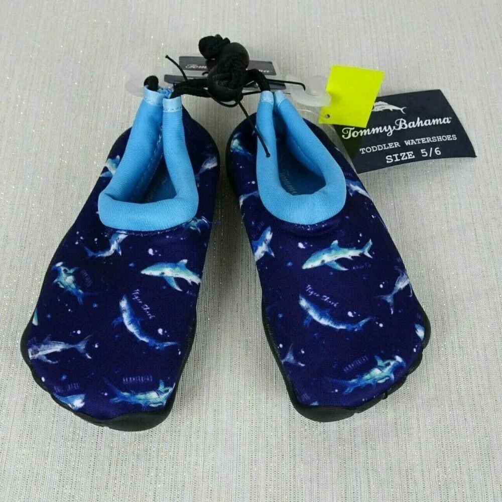 💰3/$25 New Tommy Bahama Water Shoes Swim Toddler 5/6 UPF 50+